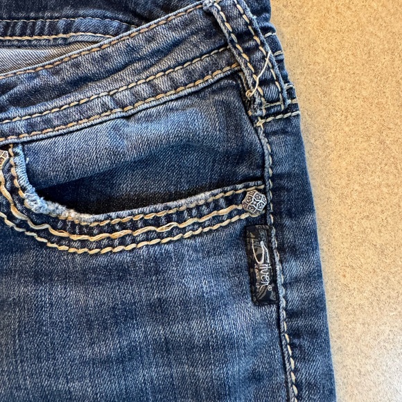 Silver Jeans Medium Blue Wide Leg Denim - Picture 5 of 7